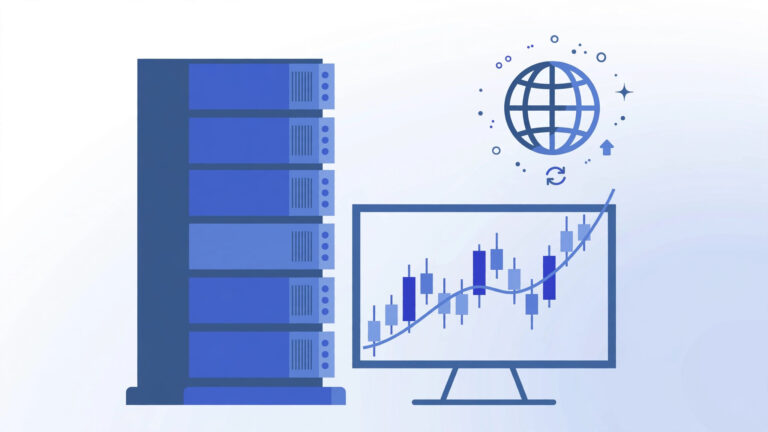 Best forex VPS for MT4 and MT5 trading — server and chart illustration