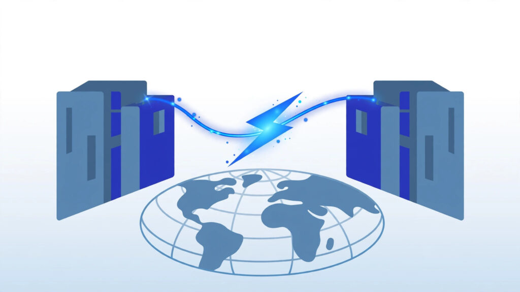 Low-latency network connection between a forex VPS and broker trade servers
