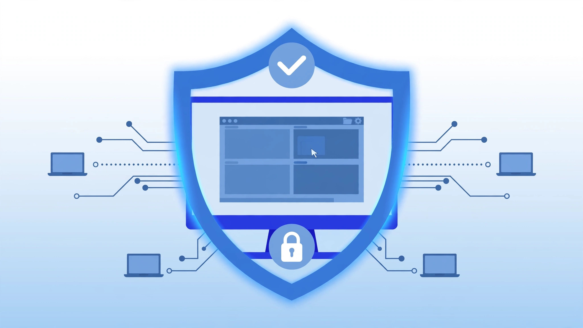 Is RDP safe? Featured illustration showing RDP security risks and best practices for protecting a remote desktop