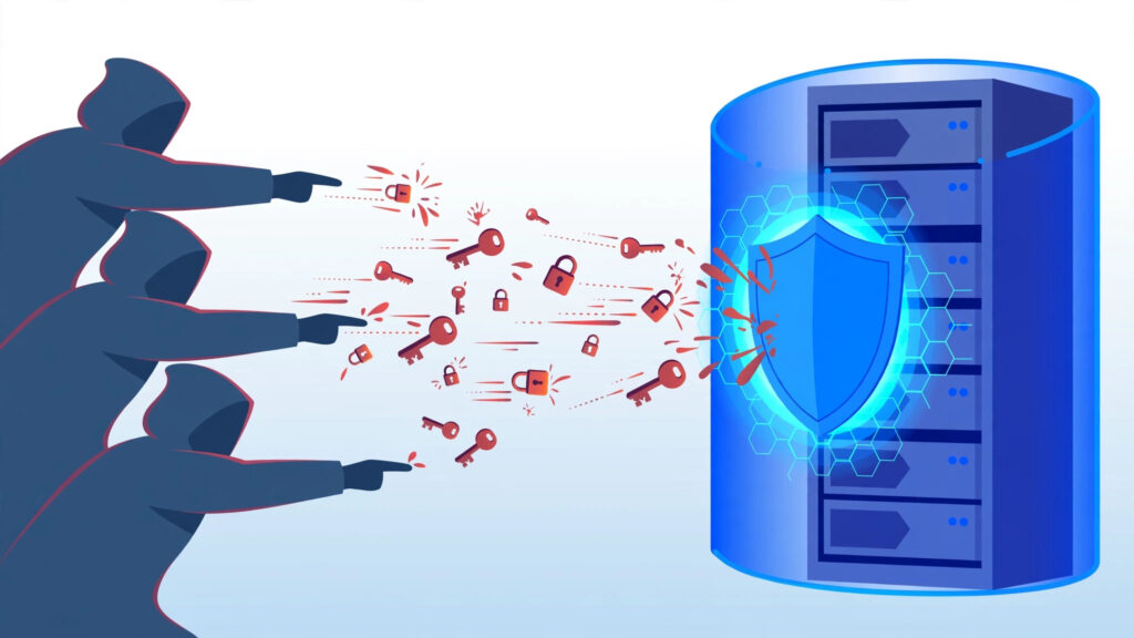 Brute-force attack targeting an exposed RDP login — the main security risk when asking is RDP safe