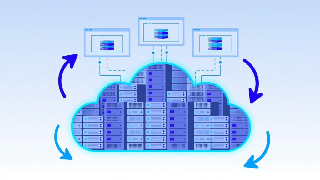Cloud server – virtual servers drawing from a pooled cluster