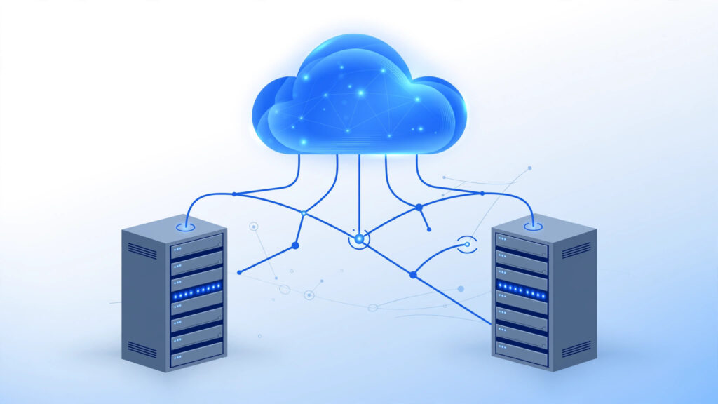 What is VPS hosting – cloud servers illustration